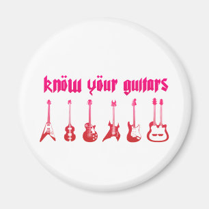 Know Your Guitar - Emo Alternative Grunge Rock Magnet