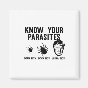 Know Your Parasites Anti-trump Af Resist Funny Mem Magnet
