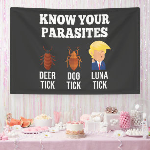 Know Your Parasites Anti-Trump Banner