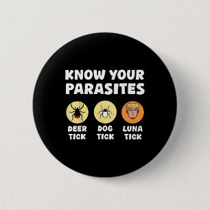 Know Your Parasites Anti-trump Fun Meme Resist Pro 6 Cm Round Badge