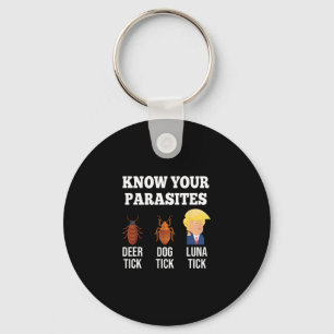Know Your Parasites Anti-trump Funny Tick Resist Key Ring