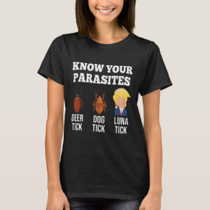 Know Your Parasites Anti-trump Funny Tick Resist  T-Shirt