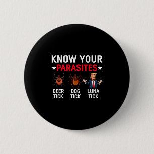 Know Your Parasites Anti-trump Meme Trump Parody T 6 Cm Round Badge