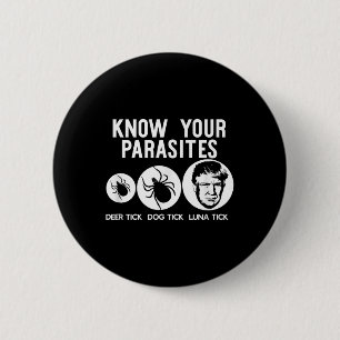 Know Your Parasites Anti-trump Resist T Shirt 6 Cm Round Badge