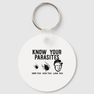 Know Your Parasites Anti-trump Resist T Shirt Funn Key Ring