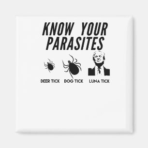 Know Your Parasites - Anti Trump T-shirt - Unisex Magnet