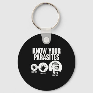 Know Your Parasites Deer Tick Dog Tick Funny Donal Key Ring