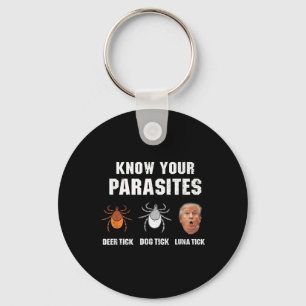 Know Your Parasites - Funny Anti Trump  Key Ring