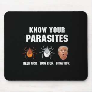 Know Your Parasites - Funny Anti Trump Mouse Pad