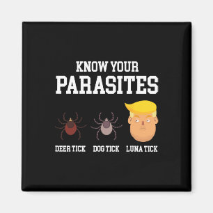 Know Your Parasites Funny Anti Trump Resist Luna T Magnet