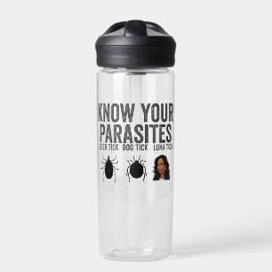 Know Your Parasites Kamala Harris Election Water Bottle
