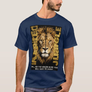 Know Your Power Lion Street Art Typography Design T-Shirt