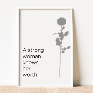 Know your worth poster
