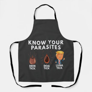 Know you're parasites Anti-Trump Humour Politics Apron