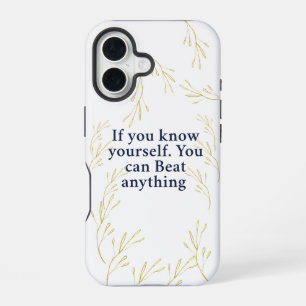 Know Yourself – Powerful Motivational Quote for In iPhone 16 Case