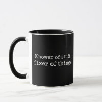 Knower of Stuff Fixer of Things Funny Handyman Dad