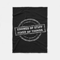 Knower Of Stuff Fixer Of Things Funny Stamp