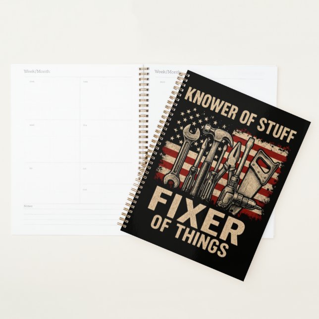 Knower of Stuff Fixer Of Things Planner (Display)