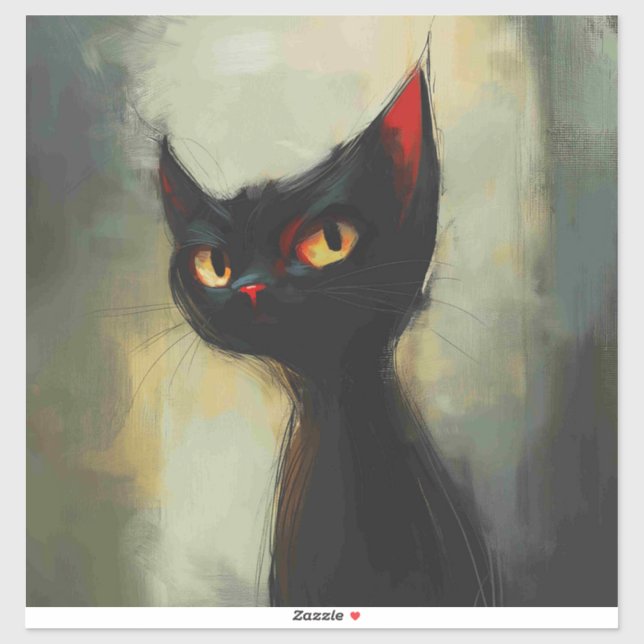  Knowing Black Ninja Cat  (Sheet)