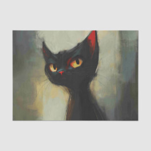 Knowing Black Ninja Cat Tissue Paper