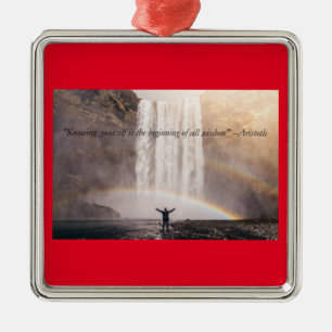 Knowing Yourself Quote - Christmas Ornament