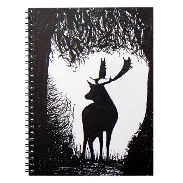 Knowle Park in Sevenoaks Hand Drawn Deer Notebook (Front)