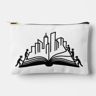 Knowledge builds cities book accessory pouch