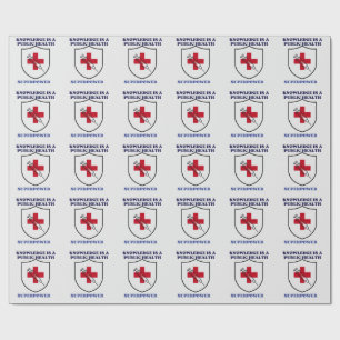 Knowledge Is a Public Health Superpower  Wrapping Paper