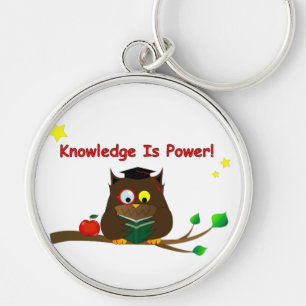 Knowledge Is Power! Key Ring