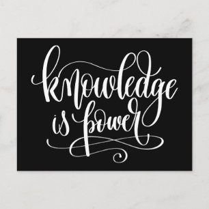 Knowledge is Power Postcard