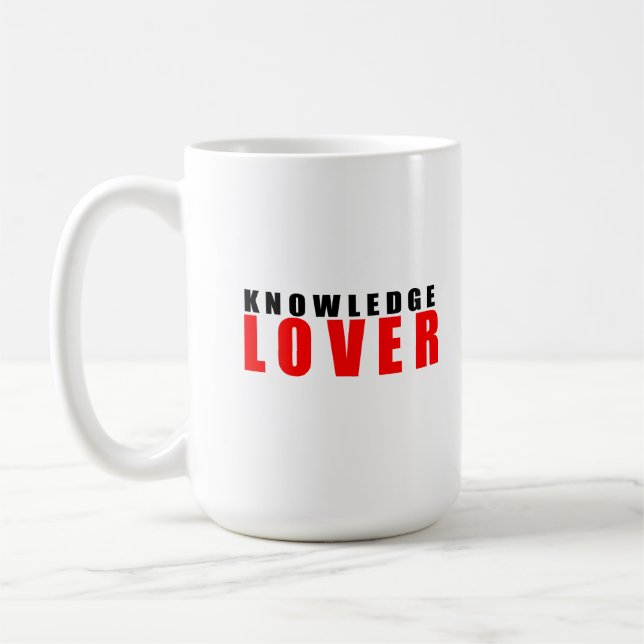 Knowledge lover coffee mug (Left)
