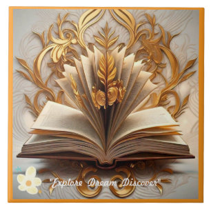 "Knowledge Quest" Ceramic Tile