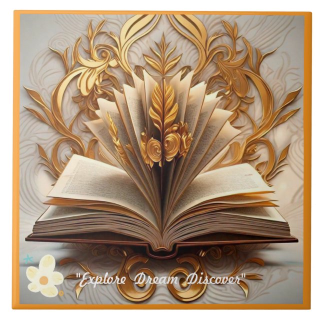 "Knowledge Quest" Ceramic Tile (Front)