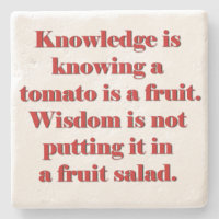 Knowledge vs. Wisdom tomato edition