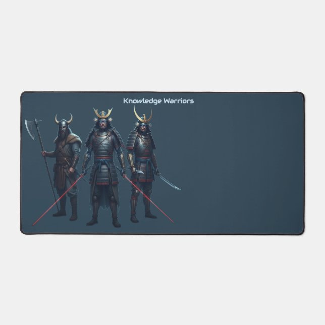 Knowledge Warriors  Desk Mat (Front)