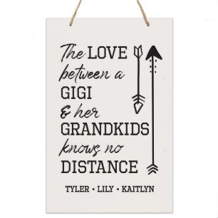 Knows No Distance Gigi’s 8” x 12” Wall Sign