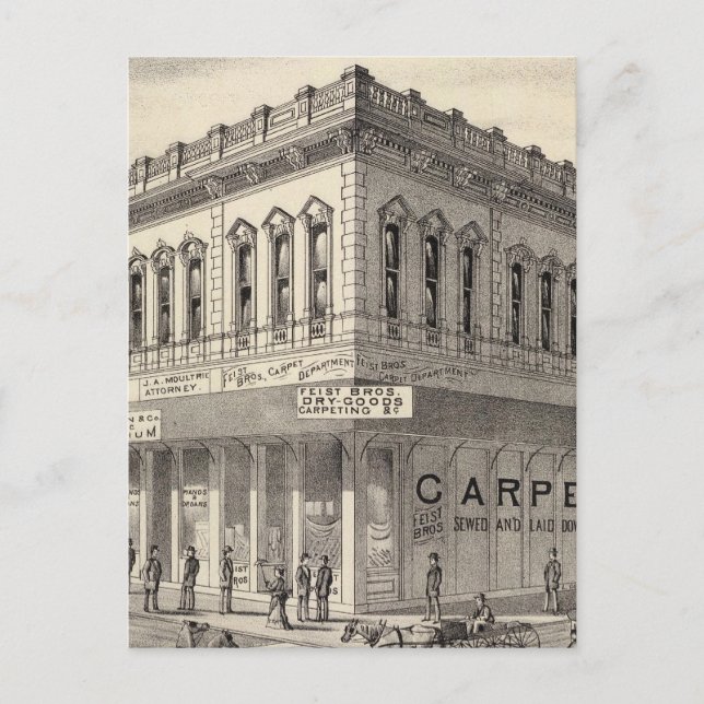Knox block, San Jose Postcard (Front)