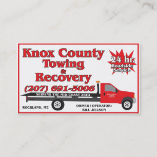 Knox County Towing Business Card