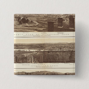 Knoxville, Chattanooga 15 Cm Square Badge