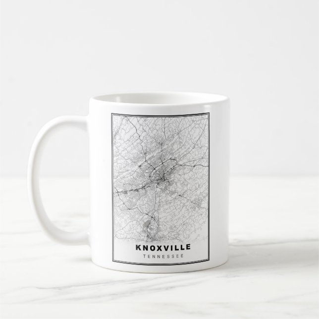 Knoxville Map Coffee Mug (Left)