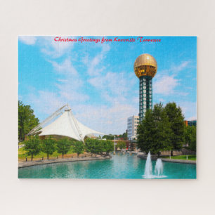 Knoxville Tennessee. Christmas Greetings Jigsaw Puzzle