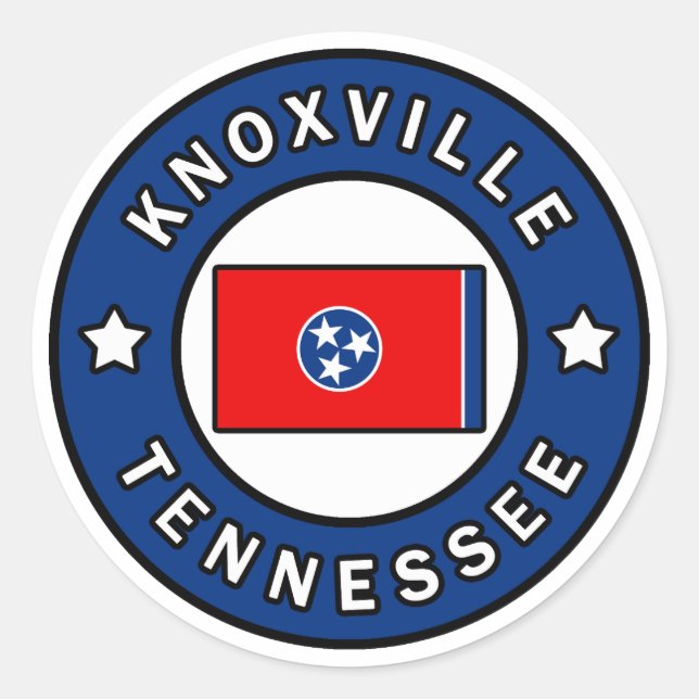 Knoxville Tennessee Classic Round Sticker (Front)