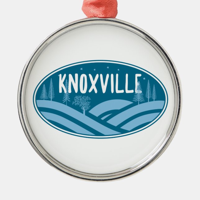 Knoxville Tennessee Outdoors Metal Ornament (Front)