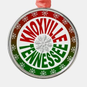 Knoxville Tennessee red green ornament