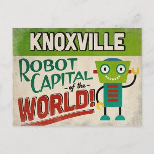 Knoxville Tennessee Robot - Funny Vintage Postcard