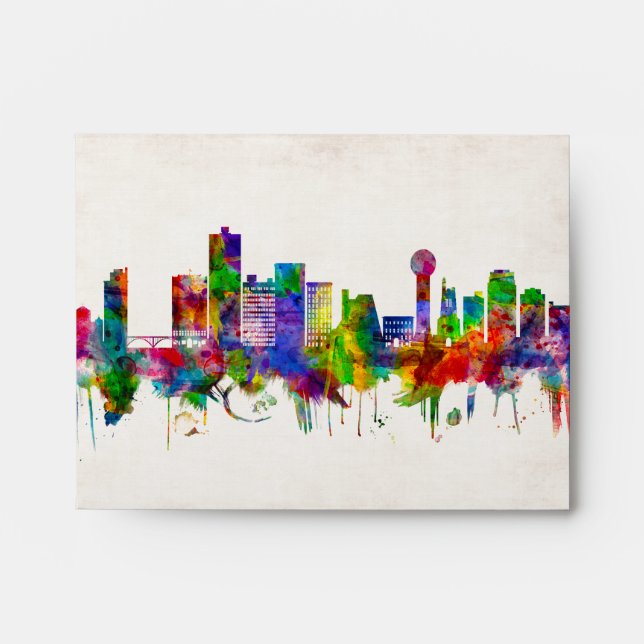 Knoxville Tennessee Skyline Envelope (Front)