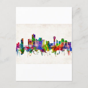 Knoxville Tennessee Skyline Holiday Postcard