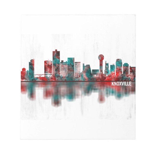 Knoxville Tennessee Skyline Notepad (Front)
