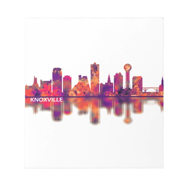 Knoxville Tennessee Skyline Notepad (Front)