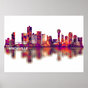 Knoxville Tennessee Skyline Poster
